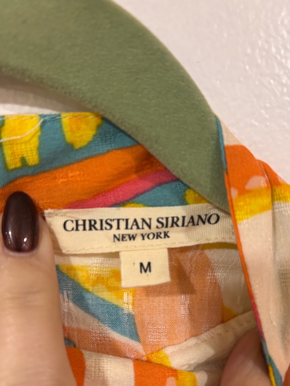 Christian Siriano Vibrant Multicolor Sleeveless Mock Neck Top - Picture 2 of 3